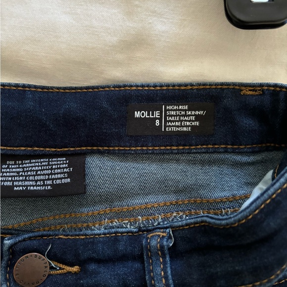 Dark rinse Skinny jeans sz 8 - Picture 2 of 3